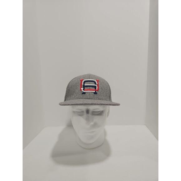 RSVLTS Mens USA Snapback Hat Gray Wool Blend Roosevelts Dave Mighty Things - Picture 1 of 10